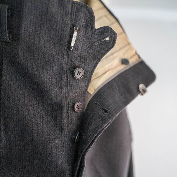 1970s Japan vintage gray based stripe-like slacks