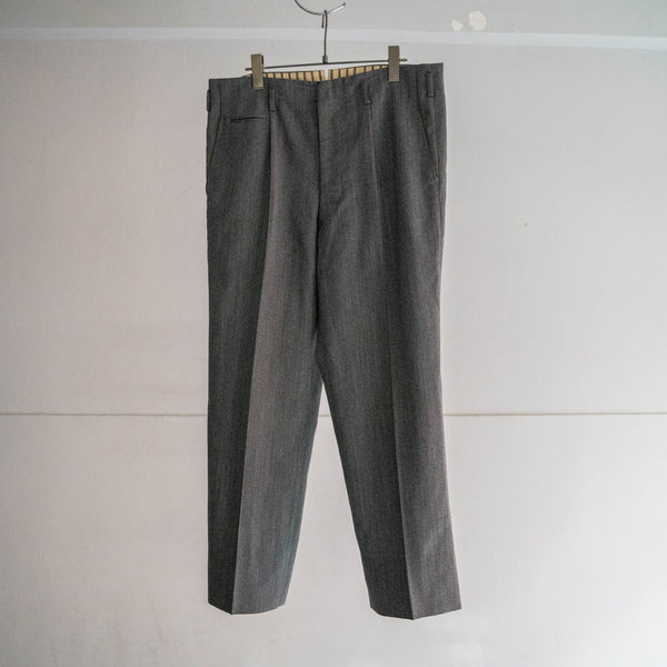 1980s Japan vintage chambray × orange stripe slacks