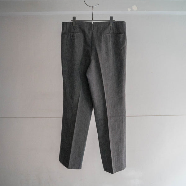 1980s Japan vintage chambray × orange stripe slacks