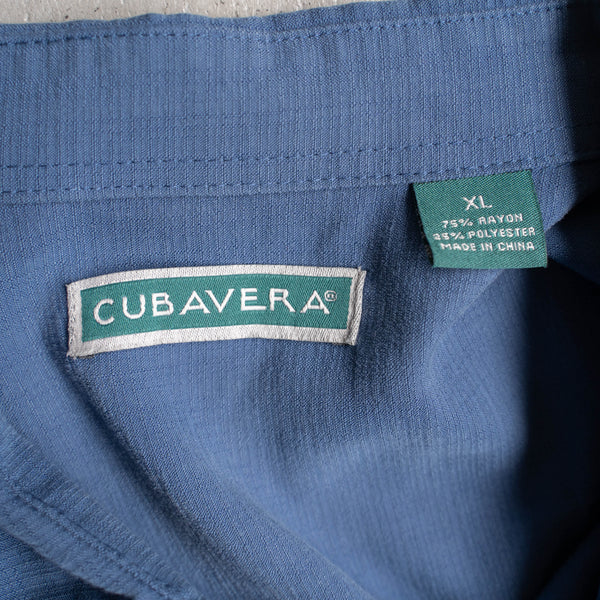 2000s blue line design s/s shirt -remake-