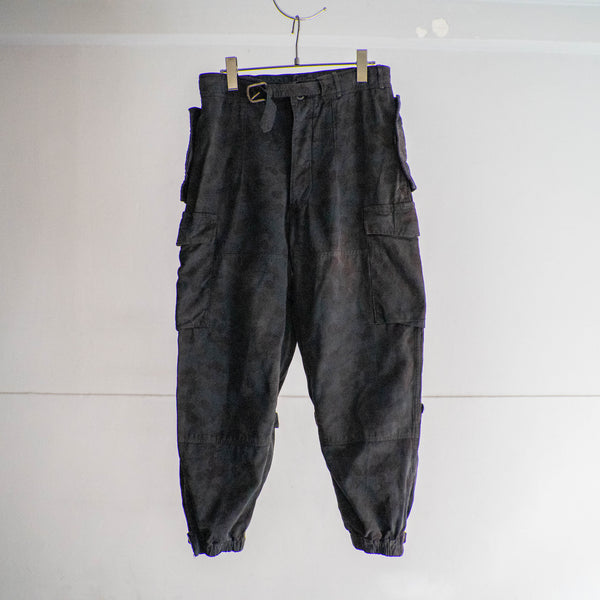 1950-60s Austrian military camouflage cargo pants -over dyed-