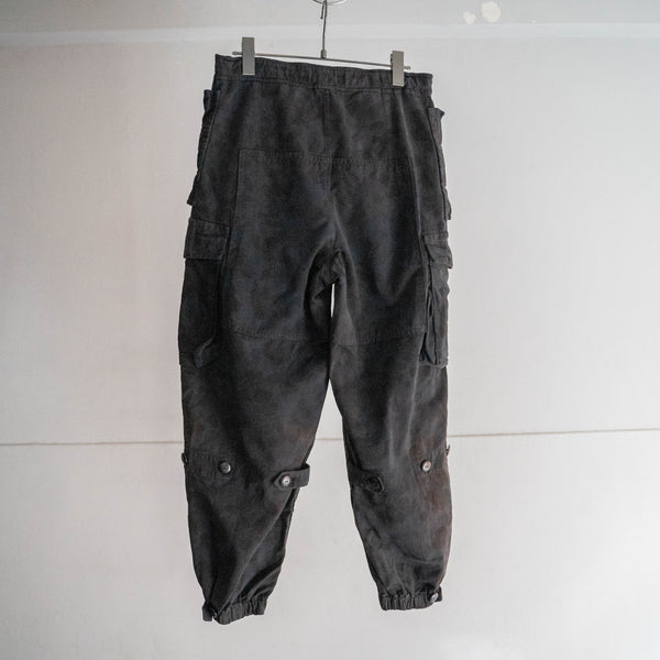 1950-60s Austrian military camouflage cargo pants -over dyed-