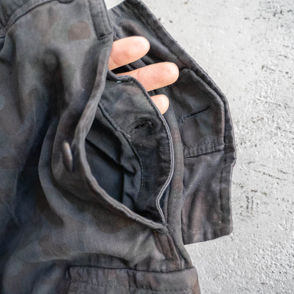 1950-60s Austrian military camouflage cargo pants -over dyed-