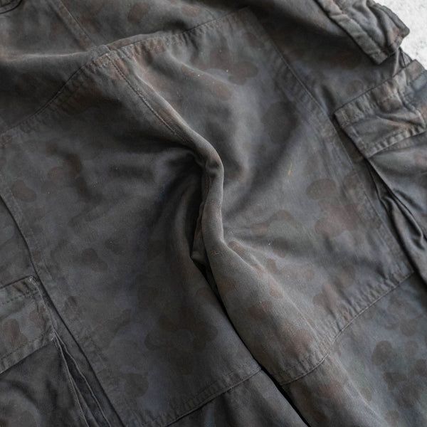 1950-60s Austrian military camouflage cargo pants -over dyed-