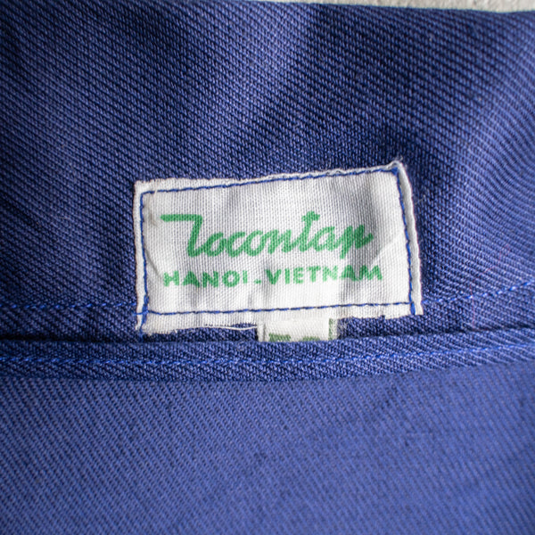1980s VIETNAM navy cotton 100 work jacket 'dead stock'