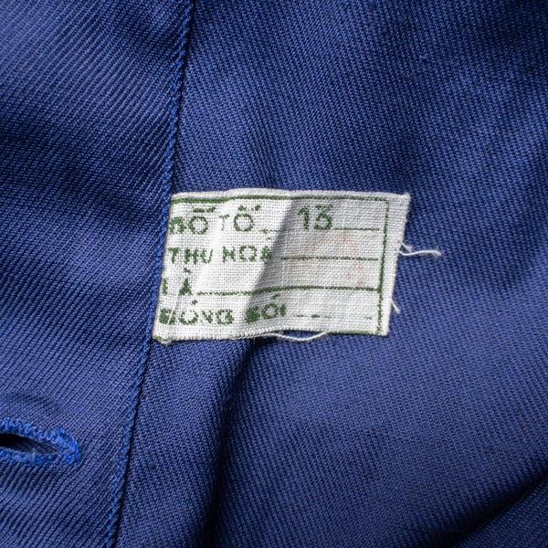 1980s VIETNAM navy cotton 100 work jacket 'dead stock'