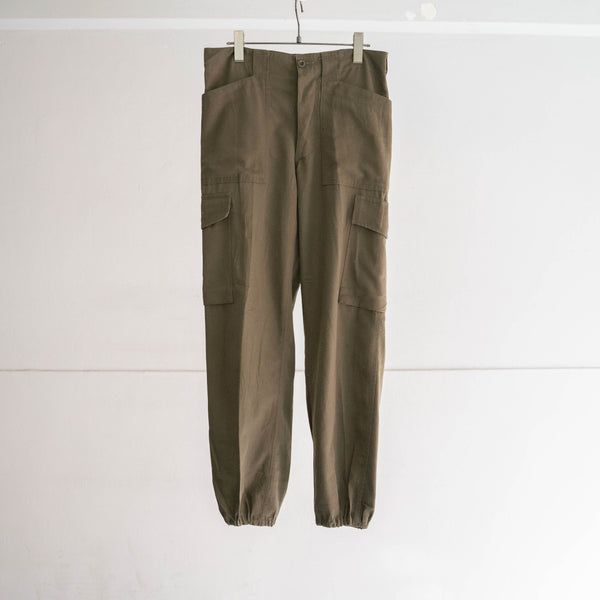 1970-90s Austrian military dark green cargo pants -2