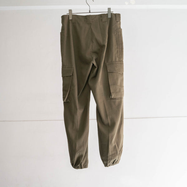 1970-90s Austrian military dark green cargo pants -2