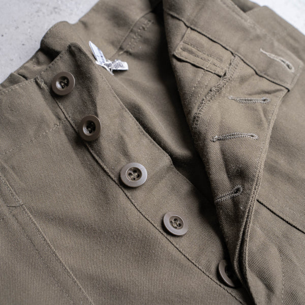 1970-90s Austrian military dark green cargo pants -2