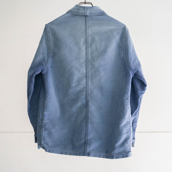 1960s France blue moleskin jacket -good fade & repairs-