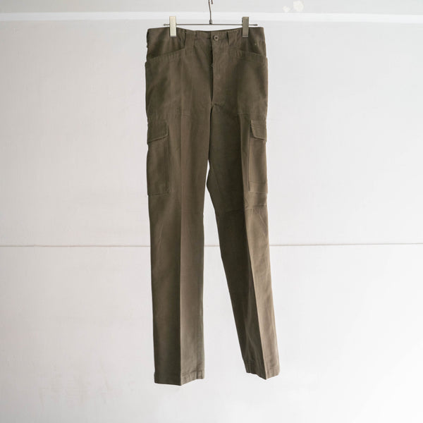 1970-90s Austrian military dark green cargo pants