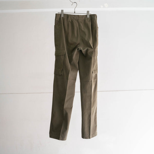 1970-90s Austrian military dark green cargo pants