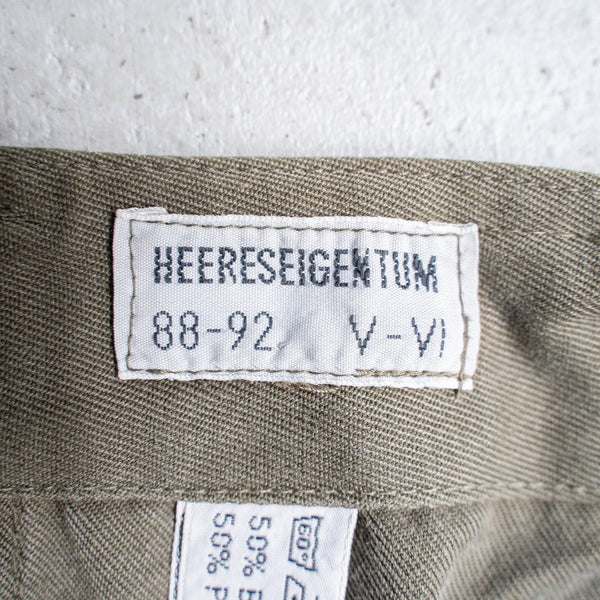 1970-90s Austrian military dark green cargo pants