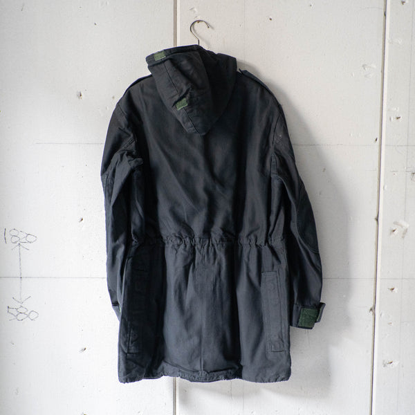 1980s Belgium military M64 hooded coat 'over dyed'
