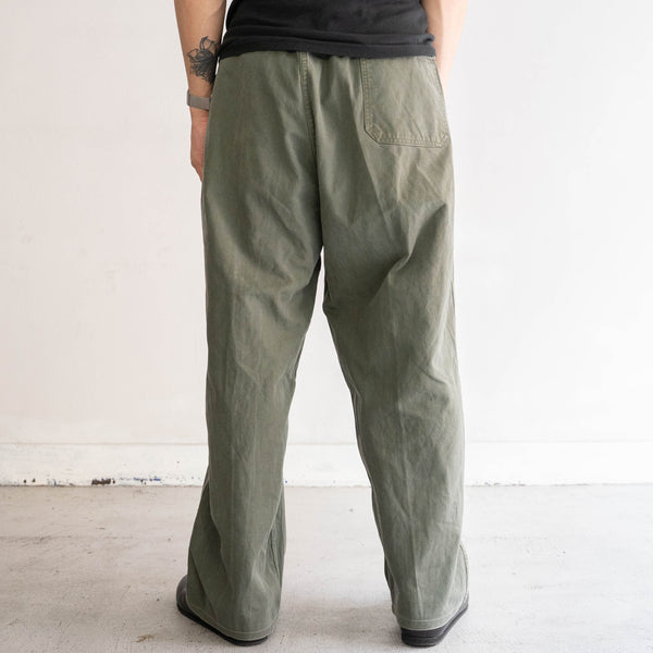 1950-60s French military mechanic work pants 'belt loop remake'