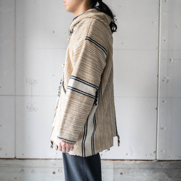 around 1990s ethnic design toggle button parka