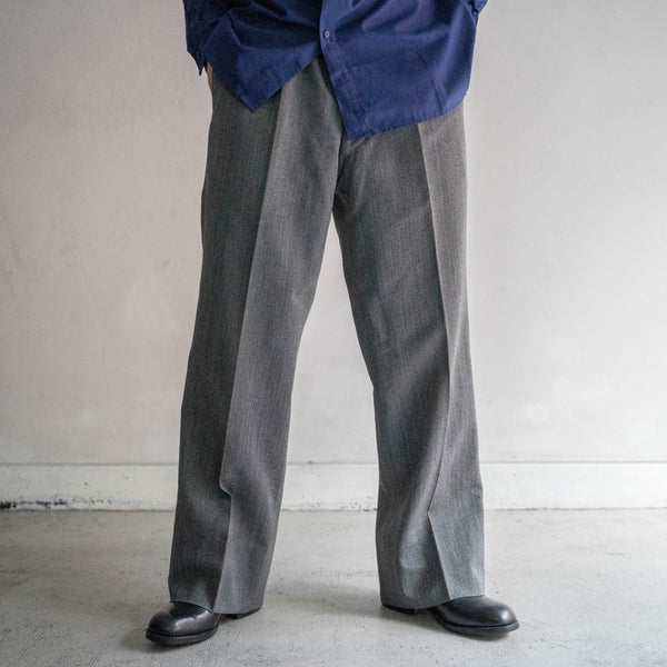 1980s Japan vintage chambray × orange stripe slacks