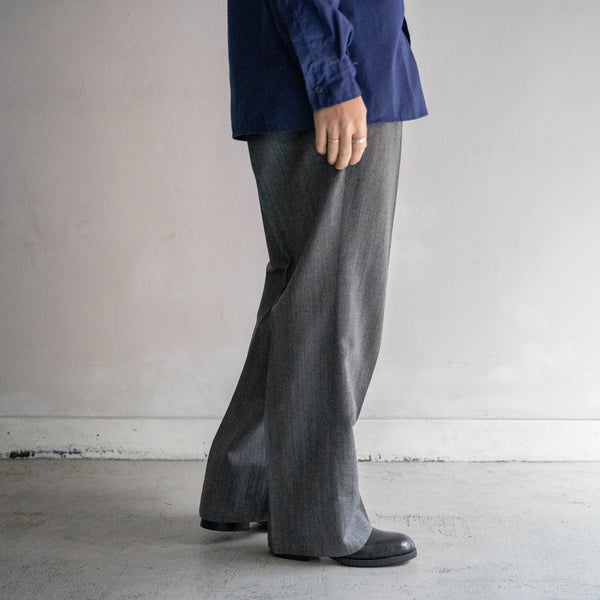1980s Japan vintage chambray × orange stripe slacks