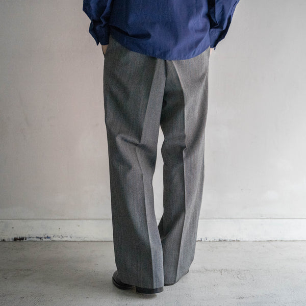 1980s Japan vintage chambray × orange stripe slacks