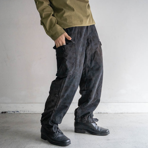 1950-60s Austrian military camouflage cargo pants -over dyed-