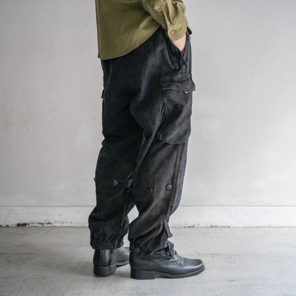 1950-60s Austrian military camouflage cargo pants -over dyed-