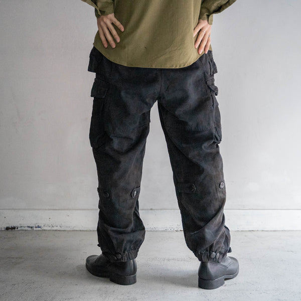 1950-60s Austrian military camouflage cargo pants -over dyed-