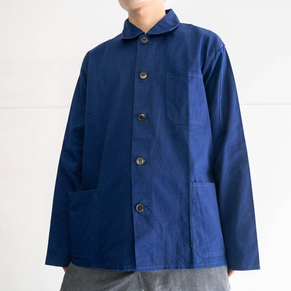 1970-80s French China navy cotton 100 work jacket ‘dead stock'