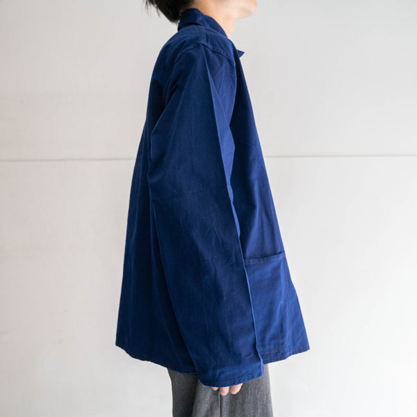 1970-80s French China navy cotton 100 work jacket ‘dead stock'