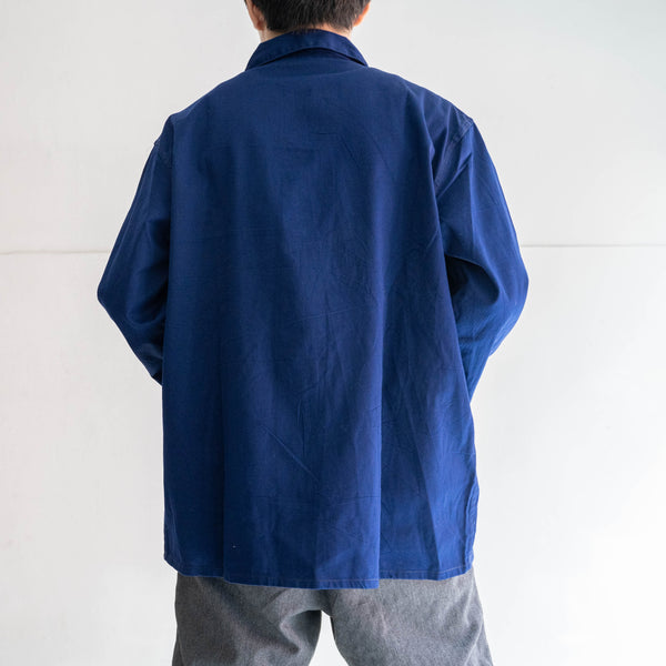 1970-80s French China navy cotton 100 work jacket ‘dead stock'