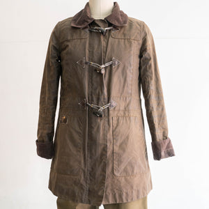 2000s Barbour oiled jacket -with toggle buttons-'Ladies'