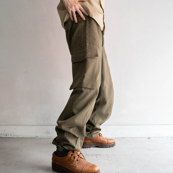 1970-90s Austrian military dark green cargo pants -2
