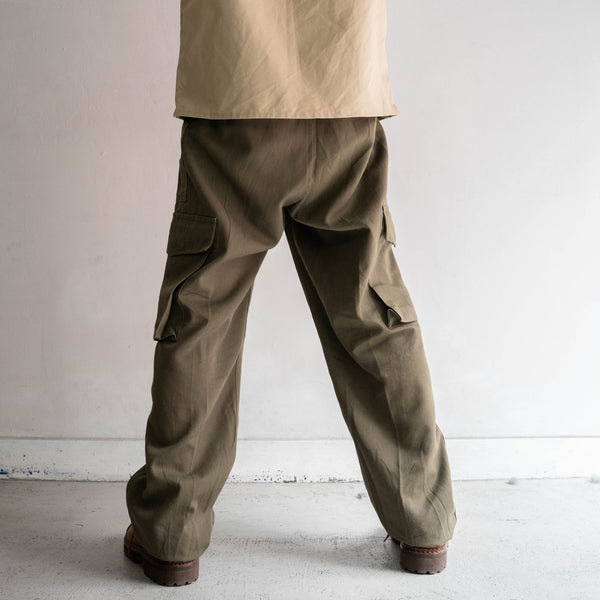 1970-90s Austrian military dark green cargo pants -2