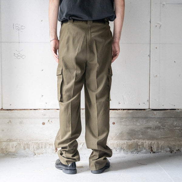 1990-00s Austrian military brown color fatigue cargo pants -light weight-