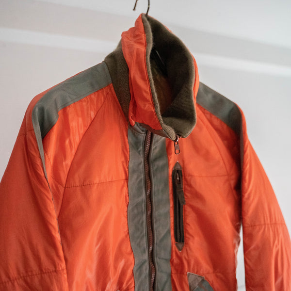 1990s AVIREX orange & olive reversible flight jacket