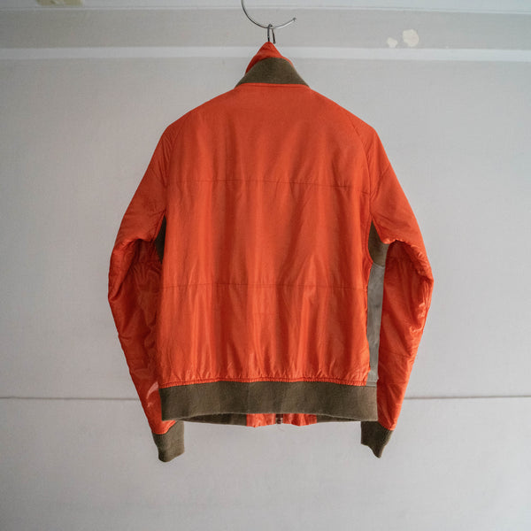 1990s AVIREX orange & olive reversible flight jacket
