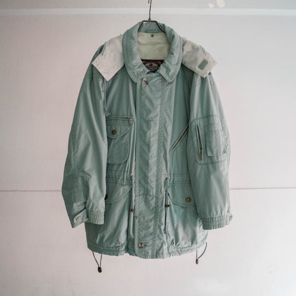 1980s ice blue good-gimmick half coat