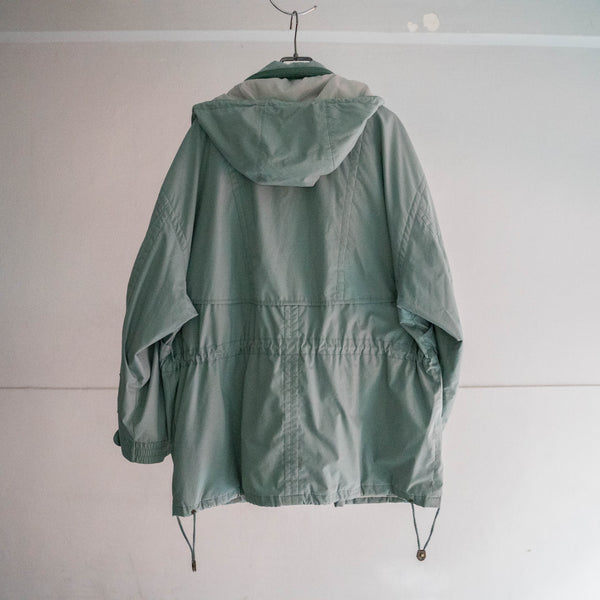 1980s ice blue good-gimmick half coat