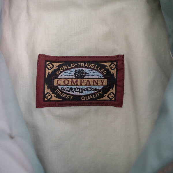 1980s ice blue good-gimmick half coat