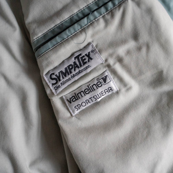 1980s ice blue good-gimmick half coat