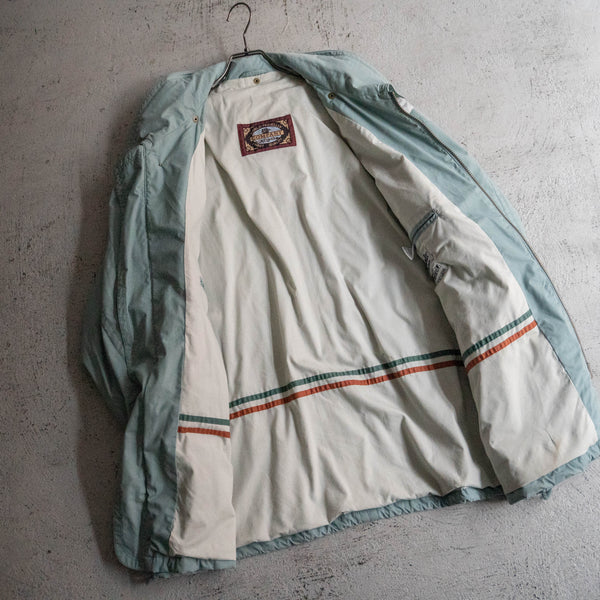 1980s ice blue good-gimmick half coat