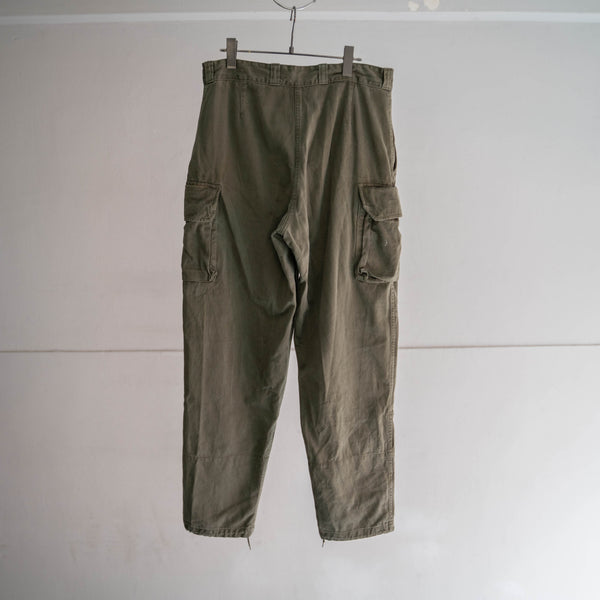 1960-80s French military M64 cargo pants -2