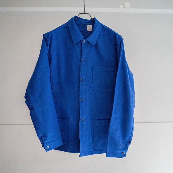 around 1980s France light blue cotton twill work jacket 'dead stock'