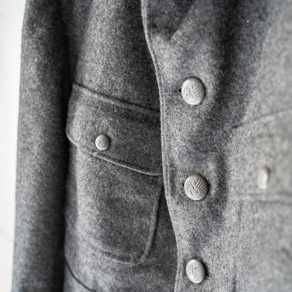 1960s Denmark military gray color wool jacket