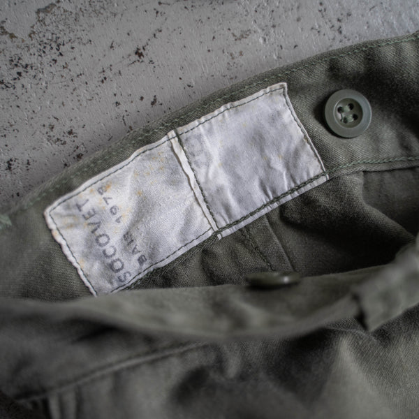 1960-80s French military M64 cargo pants -3