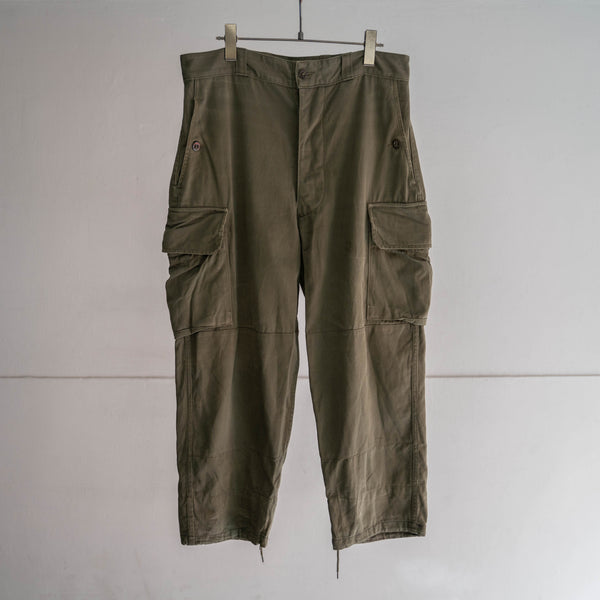 1960-80s French military M64 cargo pants -1