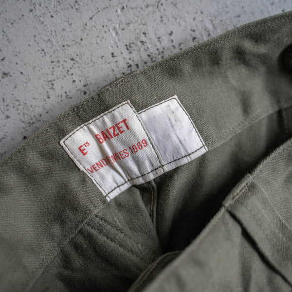 1960-80s French military M64 cargo pants -1
