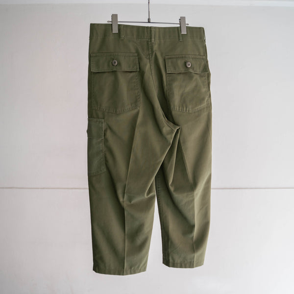 1980s US military green utility pants -with cargo pocket-