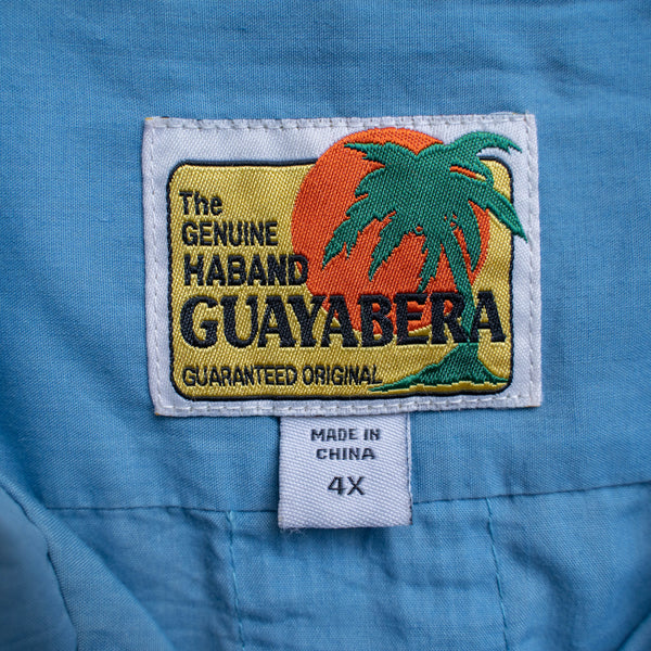 2000s blue cuba s/s shirt -smock remake-