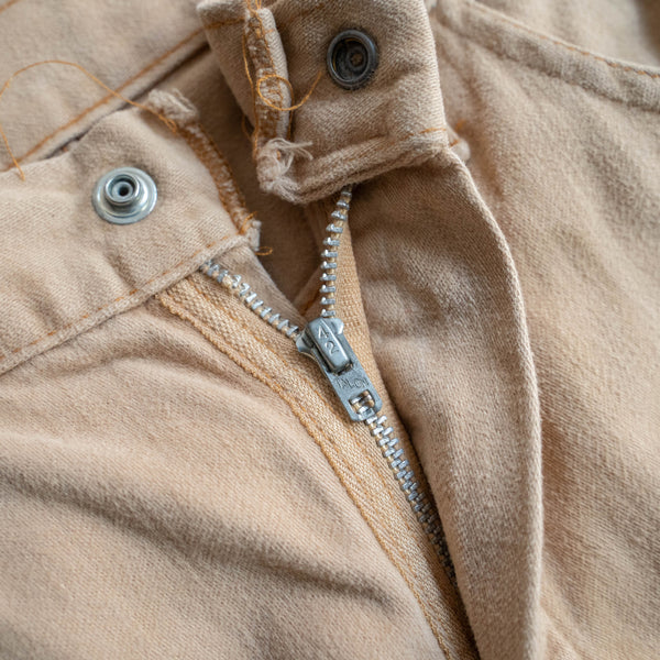 around 1970s beige color flare pants "good fabric"