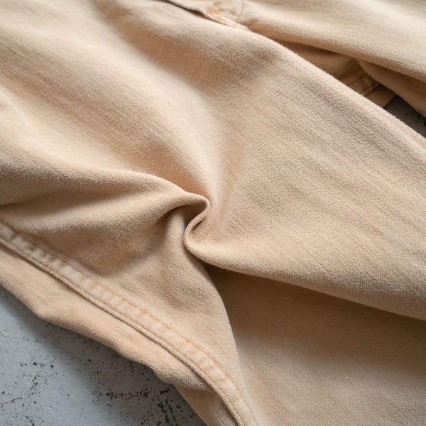 around 1970s beige color flare pants "good fabric"